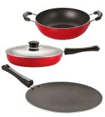 Nirlon Non-stick PFOA Free Pot and Pans Cookware Combo Set
