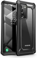 SUPCASE Unicorn Beetle EXO Pro For Galaxy Note 20 Black Premium Hybrid Clear Bumper Back Cover