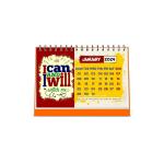 ESCAPER I can I will Motivational Desk & Office Table Calendar 2024 with Quotes (Pack of 10 Units) 12 Monthly Pages with Thick Paper Twin-Wire Binding Table Calendar 2024 (A5 Size, 8.5