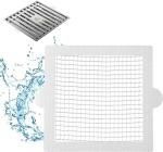 MyHomesWorld 10PCS Disposable Shower Drain Hair Catchers, Mesh Stickers Hair Drainer, Hair Catcher Shower Drain Flat, Hair Strainer, Hair Filter, Hair Stopper for Bathroom/Bathtub/Kitchen Drain (Square)