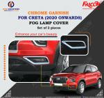 FALCON CAR FOG LAMP COVER CHROME FOR CRETA 2020 OMWARDS