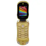 MTR FERRARI PHONE 64 MB RAM | 64 MB ROM 4.5 cm (1.77 inch) 0.3MP Rear Camera Display 800 mAh Battery (Gold)