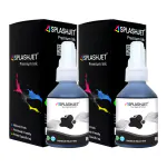 Splashjet 6000 & D60BK Ink for Brother DCP-T310, T220, T420, T520, T820, T920, T510, T910, T710, T4000W, T4500W, T300W, T800W, T700, T810 Printer - (Black - 70gm x 2 Bottle) - 501640