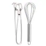 JISUN Stainless Steel Pakkad & Steel Whisk for Kitchen Tool Set