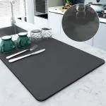 KAVYANSH Kitchen Dish Drying Water Absorb Drain Mats-Drying Mat for Kitchen Water Absorbent Mat Drying Mat for Kitchen Utensils Large Dry Mat for Kitchen Utensils Drying Mat Water Absorbent Mats for Kitchen Items-1PC