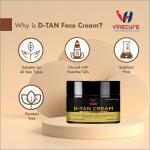 VINECURE De-Tan Cream BRIGHTENS SKIN TONE (150 g)
