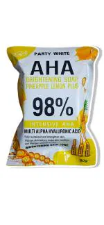Hani Po PARTY WHITE AHA 98% PINEAPPLE LEMON PLUS INTENSIVE HYA SOAP 80G- THAILAND