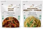 Mr. Yumpty Millet Pasta (200g) and Multigrain Spaghetti / Noodles (150g), Set of 2