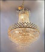LONIO 6652 Antique Design Crystal Hanging Ceiling Light Chandelier Crystal k9 Orginal Size 18