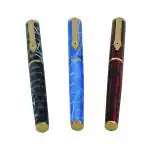 Auteur 950 Gold Brass Gold Ink Fountain Ink Pen (Pack Of 3)