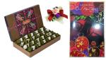 Feastive Celebrations Bikanervala Pista Lauj, Flower Spray And New Year Greeting Card, 600 Gm