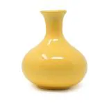 The Himalayan Goods Company Yellow Ceramic Flower Vase, 5.75 Inch