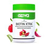 OZiva Plant Based Biotin Xtra - 60 Veg Capsules |7000+mcg Biotin for Hair Growth