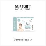 Dr.Rashel Diamond Facial Kit for Sparkling Glow with SPF 15 Natural Extract Parabean Free Suits All Skin Type