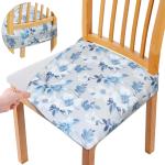 Fabrigaanza D7 Lycra Dining Chair Seat Cover Set, Universal Size (Set Of 8)