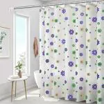 Hasthip Ethylene Vinyl Acetate Style B Hd Printed Shower Curtain For Bathroom With Hooks