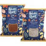Nature's Quest Millets Combo Pack of 2-1800 Gms | White Jowar 900g, Ragi 900g | Natural Grains Unpolished Millets| Low GI Rice | Nutrient Powerhouse, High Protein & More Fibre than Rice