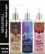 Menjewell Coffee,Aqua For Men,Oud Light Eau de Parfum - 315 ml For Men