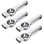 DreamBasket Stainless Steel Lemon Squeezer / Hand Juicer (Pack of 4) for Kitchen