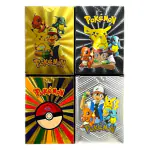 VALUABLEPLUS 40 Pc Pokémon Playing cards 10 Gold, 10 Black, 10 Rainbow & 10 Silver Cards, Waterproof Cards - Multicolor