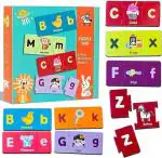 THE BRAIN GYM FACTORY-Duo Mathcing Puzzle Letters ABC Children Early Learning Educational Toy English Alphabet for Toddlers Big