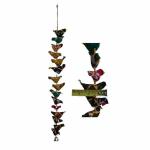 RICH ART AND CRAFT - Fabric Birds Tota Door Hanging String Decoration Ornaments - 27 Inch Length, 3 Inch Bird