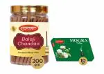 Shyam Charan Premium Dhoop -120 Sticks, Chandan and Mogra Fragrance | Non Toxic Herbal Wet Dhoop Batti for Daily Pooja Rituals - Pack of 10 Pcs, in Each