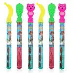Aditi Toys Character Bubble Wands, Pack of 6 Bubble Sticks for Kids Above 3 Years, Magical Bubble Wand Toy for Kids, Bubble Sticks for Endless Joy & Fun Bubble Solution (Pack of 6)