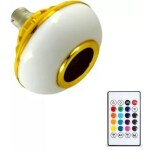 FLYSMART 12 Watt Wireless Light Bulb Speaker, Bluetooth Light Bulbs with Speaker, RGB Smart Music Bulb with Remote Control, B22 Color Changing Light Bulb Lamp for Bedroom, Home, Party