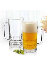 Luxuria Clear Plastic Unbreakable Beer Glass 300ml (Pack of 2)