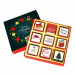 Chocoloony 9 Pcs Milk Chocolate Gift For Christmas |with Chocolate Box, Best Gift Option For Kids