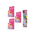DUVON Disney Buy 3 Princess Kids Pink Bathing Soap Bar (Paraben & Sulphate Free, Dermatologically Tested, Sensitive Skin Friendly) & Get 1 Cinderella Toothbrush worth Rs 99 for Free | Girls | For 3+ Years