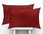 SLEEP NATURE'S Maroon Velvet Pillow Cover 12 x 18 inch