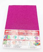 GOLD LEAF Glitter EVA Foam Sheets For Art And Craft Work Decoration,(Pack OF 10 Sheets) (Dark Pink)