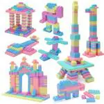 Vastate Bricks Toys Sets with Wheel, Lego Blocks, Educational Toys for Kids 60+ pcs (Multicolor)