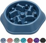 Dyzeko Slow Feeder Dog Bowls Food Stop Bloat Anti Gulping Healthy Eating Interactive Non Slip Dog Slow Feeder Pet Bowl Slow Eating for Small Medium Size Dogs,1 Piece.