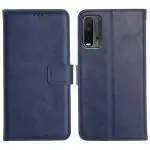 Profov Redmi 9 Power Flip Cover Case | 360 Protection | Inbuilt Stand & Pockets | Wallet Style Leather Flip Back Cover Case for Xiaomi Redmi 9 Power (Blue)
