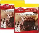 Betty Crocker Triple Chocolate Brownie Mix (Pack of 2- 425 Grams Each)