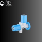 PureFlow 36112-WB Two-Way Angle Cock - Versatile Angle Valve for Bathroom - Ideal for Geyser, R O, Wash Basin, Health Faucet & Jet Spray - Complete with Flange for Easy Installation