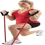 Shopeleven Toning Tube Resistance Exercise, Stretch Rubber Band Training Rope Tube Workout Fitness,with Comfortable Handles