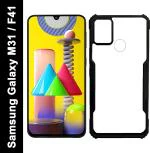 CarryWrap Back Cover for Samsung Galaxy M31, Samsung Galaxy F41, Samsung Galaxy M30s, Samsung Galaxy M21 (Black, Transparent, Hard Case, Pack of: 1)