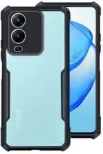 XOVO Back Cover for vivo Y17s (Transparent, Dual Protection, Pack of 1)