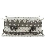 Motherhood Grey Cotton Baby Hammock Ghodiyu Swing Cradle With Mosquito Net Cover And Zipper