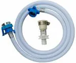JASDONE 3 Meter Flexible PVC Washing Machine Water Inlet/Inflow Hose Pipe with 2 Type Tap Adapters/Connectors for Front & Top Load Fully Automatic Washing Machines (3 Meter)