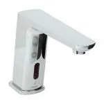 JAQUAR KUBIX PRIME Series Table Mounted Regular SENSOR Basin Mixer (Hot & Cold), Chrome | Battery/DC Operated, Pre-Mix Water Supply Kit | Faucet for Home/Commercial | SNR-CHR-35019PM