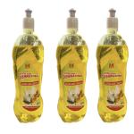 SHINE MASTER Dishwash Gel Yellow Lemon & active salt, Refreshing, Antibacterial, Leaves no residue,Fast Cleaner for all types of Utensils, Dishwasher Liquid 500 ML (Pack Of-3)