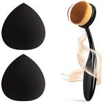 AVTY Oval Makeup Brush For Foundation 2 Beauty Blender (Pack of 3)