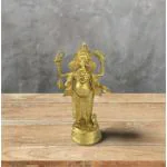 ZineArt Authentic Handcrafted Dokra Ganesh Idol | Antique Metal Craft (H: 6 Inches).