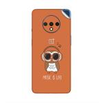 GADGETSWRAP Printed Vinyl Skin Sticker for Oneplus 8 - owl-headphones