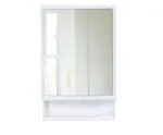 Homace White Plastic Mirror Cabinet